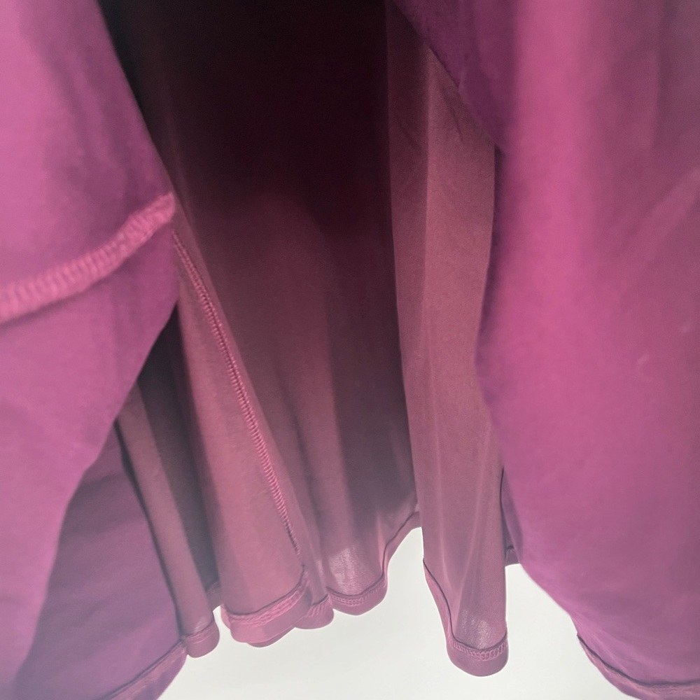 Lulus Love Galore Plum Spaghetti Strap Fit & Flare Skater Mini Dress NWT Sz L - Picture 4 of 12